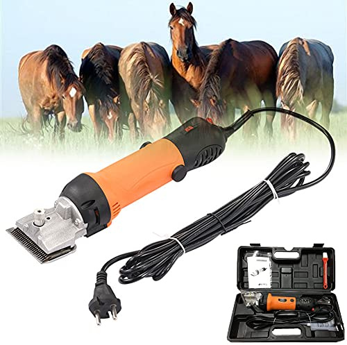 Profesional Maquina de Esquilar para Caballo, Esquiladora Caballos 690W & 6 Velocidades Ajustables Eléctrica Maquinilla Cortapelos para Animales de Granja Grandes, Cuidado del Caballo