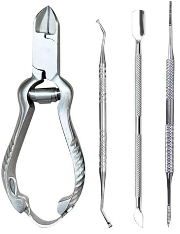 1 Pezzo Di Pinze Ad Ago Con Scanalatura Per Unghie, 3 Pezzi Di Tagliaunghie Per Manicure, Tagliaunghie Dei Piedi, Tagliaunghie Per Unghie Spesse, Unghie Incarnite, Strumenti Per Unghie Incarnite