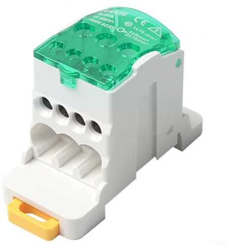 Anschlussdose, DIN-Schienenklemmleiste, Abzweigdose, flammhemmende Basisisolierung, Schutz für Schaltschränke (80 A)