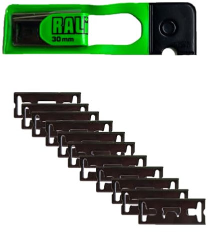 RALI Paquete de 10 Cuchillas de 48 mm de Cromo para Cepillo, Reemplazo para RALI 105, 220, 260 | Cuchilla Reversible de Corte Doble | Cuchillas para Carpintería para Todo Tipo de Maderas