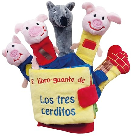 LOS 3 CERDITOS Y EL LOBO (LIBRO GUANTE CON TÍTERES DE DEDO) (LIBROS PARA BEBÉS)