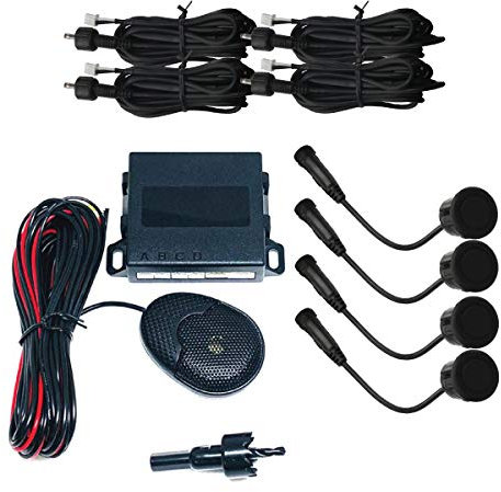 STEELMATE EBAT MATT Black Rear Reverse Parking Sensor 4 Sensors Kit PTSC1