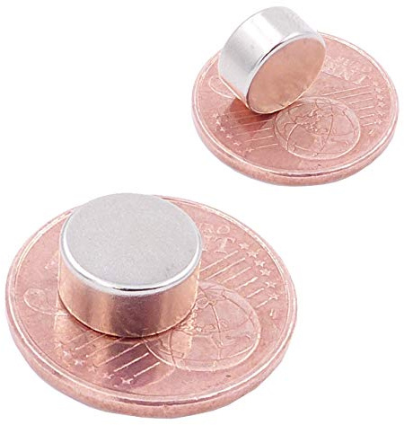 Brudazon | 25 Scheiben-Magnete 10x5mm | N52 Güteklasse - Neodym-Magnete | Ideal für Modellbau, Foto, Whiteboard, Werkstatt, Kühlschrank | Magnetscheibe