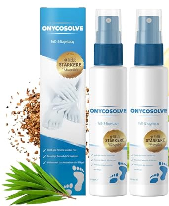 Onycosolve Fuß- und Nagelspray - Schuhdeo - Fußspray für Frische Füße - Schuhspray - 50 ml