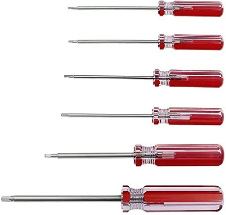 Juego de 6 destornilladores triangulares magnéticos, puntas de destornillador triangular, 1.8 mm, 2.0 mm, 4.2 mm, herramienta de reparación de destornilladores para juguetes y cambios de batería