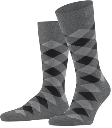 Burlington Danny M So cotone fantasia 1 paire, Calzini Uomo, Grigio Light Grey Melange 3390, 40-46