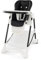 COSTWAY High Chair for Babies and Toddlers, Folding Infants Highchair with Storage Basket, Removable Double Trays, 5 Point Harness, Adjustable Height, Backrest & Footrest (Black)