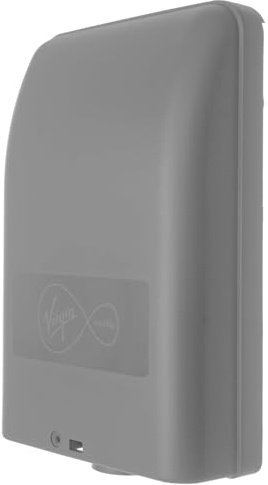 Grey Outdoor Virgin Media Replacement Junction Box for Housing Telephone TV Superhub Modem Leads Electrical Connections on External Wall Joining 2/3 Way F-Connector Splitters