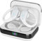 sajawass Earbuds wireless Bluetooth, riproduzione 75 Hrs, custodia di ricarica per display LED, auricolari IPX7, impermeabile, design over-ear per sport, corsa, allenamento