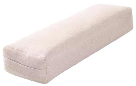 rongweiwang Yoga Bolster Kissen, Meditationsstütze, langes, leichtes, weiches und bequemes Kissen für Yoga Übungen zu Hause oder im Büro, regeneratives Bolster für Frauen in der