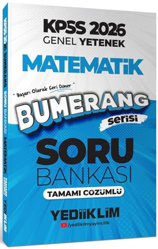 Yediiklim Yayıncılık 2026 KPSS Genel Yetenek Bumerang Matematik Tamamı Çözümlü Soru Bankası