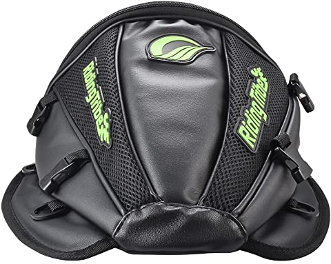 KATUR Motorrad Rücksitz Tankrucksack Multifunktionale wasserdichte PU Leder Aufbewahrungstasche Satteltasche Motorrad Rücksitz Super Light Tail Zubehör Taschen -Schwarz