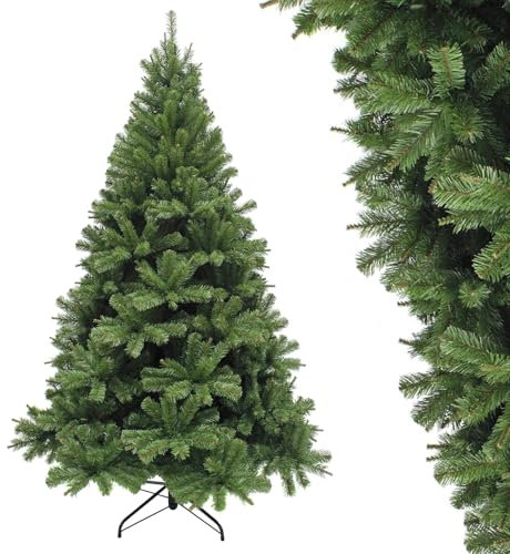 AURSTOR BASA Sapin de Noêl Artificiel PVC 120cm,Arbre de Noel de qualité supérieure Pieds de Sapin de Noël en Métal
