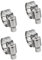4 Pcs Abrazaderas de Manguera, Abrazaderas de Acero Inoxidable, Ajustable Clips, 10-16mm Abrazaderas de Ductos para Fijacción Mangueras Tubería Agua Tubería