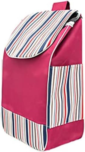 Bolsa de Compras de Tela Oxford, Bolsa de reemplazo Plegable para Carro, Bolsa de Compras de reemplazo Plegable Impermeable para Carro Compra (Rojo)