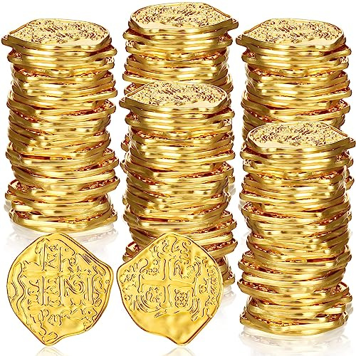 Hanaive 50 Pcs Metal Fake Gold Coins, Gold, Irregular