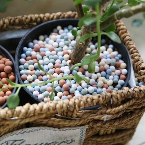 500g 7-8 mm Clay Kiesel Gartenarbeit Ceramsite Orchidee Hydroponische Pflanzung, Dekosteine Kieselsteine Natur Sand Kies Natur, Ceramsite Gartenbau-Tonkiesel, Tonkugeln für Zimmerpflanzen