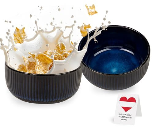 Urban Lifestyle Cuenco de cerámica para cereales, color azul marino