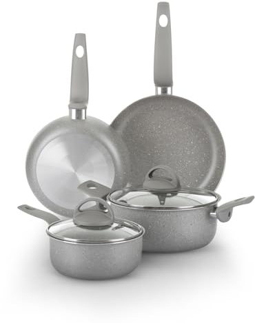 KASANOVA Batteria pentole antiaderenti Made in Italy - 6 pezzi