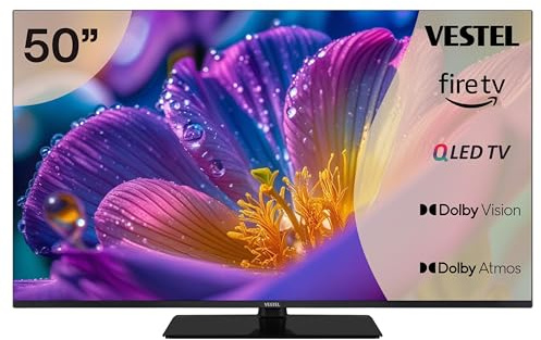 Vestel - 50QF9940 50 4K Smart QLED FIRE TV - 50/108 cm UHD 4K Amazon Fire TV 3 HDMI 2 USB WCG Dolby Vision & Atmos DTS (50)