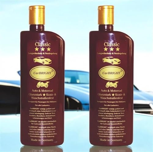 CarBRIGHT Classic Autopolitur Das Original für Auto&Motorrad 2x500ml / 2er Set