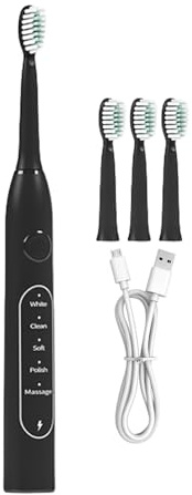 Cepillo De Dientes Eléctrico Para Adultos - Cepillo Eléctrico Recargable - Herramienta De Limpieza Bucal Portátil Para Uso En El Hogar, Durante El Día, En Viajes, Campamentos Y Bajo La Ducha