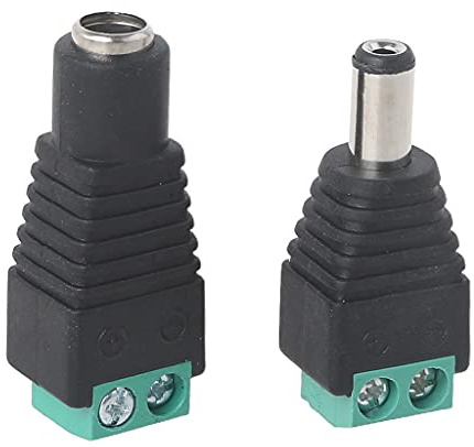 12 V för DC-strömkontakt 5,5 mm x 2,1 mm uttagadapter max 5 A ström 3-36 V