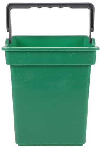 Genérico Cubo Multiusos Cuadrado 4 litros Plástico Asa para Limpieza en Hogar Oficinas y Escuelas