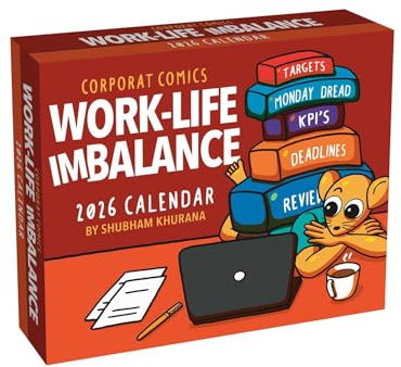 Corporat Comics 2026 Day-to-Day Calendar: Work-Life Imbalance