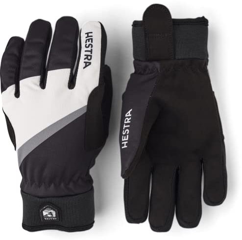 Hestra Tracker Junior Glove (Youth 4-13yrs) I Waterproof, Insulated, 5-Finger Kids Glove for Cross Country Ski - Black Print - 3
