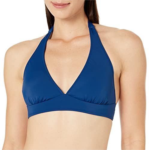 Amazon Essentials dam Lätt stöd halterneck bikini baddräkt topp (finns i plusstorlek)