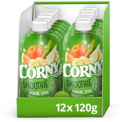 Quetschie Corny Smoothie Banane-Birne-Orange-Hafer, 12x120g