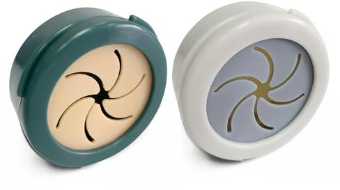 TIENDA EURASIA – Soporte Paño de Cocina, 2 Unidades, Redondo, 5,5x5,5x2cm, Plástico libre de BPA, con Adhesivo para Superficies Lisas, Azulejos, Cerámicas y Puertas