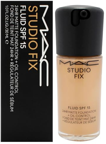 Studio Fix Fluid SPF 15 24Hr Matte Foundation Plus Oil Control - NC40 by MAC for Women - 1 oz Foundation