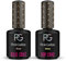 Pink Gellac Shellac Base und Top Coat Set 2x 15 ml - UV Nagellack Set - Hergestellt in Holland