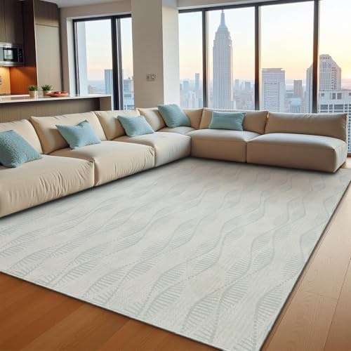 Vasip Alfombra Salon Antideslizante Alfombras Lavables en Lavadora Tapetes para Sala Habitacion Dormitorio Comedor Moderna Tapete Pelo Corto Tapete Quarto 160x230cm