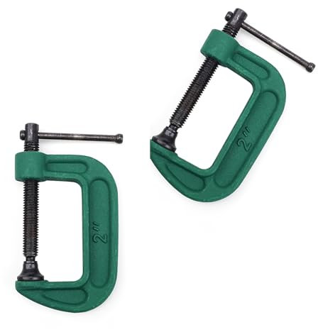 LINTRA Sargentos de Apriete, Sargentos Ajustable en Forma de C, Acero Inoxi Dable adec ado para Dormitorio, Cocina, Baño, Estantería y Otras Escenas