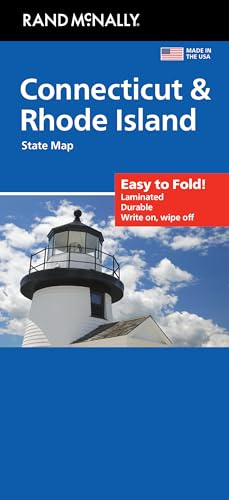 Rand McNally Easy to Fold: Connecticut/Rhode Island Laminated Map