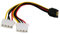 zdyCGTime 6 Pulgadas SATA de 15 Pines Macho a Doble lp4 Molex de 4 Pines Hembra IDE Disco Duro Adaptador de Cable conversor, Clavija Macho a Hembra para 12 V/5 V IDE HDD DVD