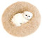 Sunnykud Deluxe Haustierbett Rundes Plüsch Bett für Haustiere in Doughnut-Form Hundebett Katzenbett Flauschig Weich Hundekissen Hundesofa Wasserfeste Unterseite Katzensofa