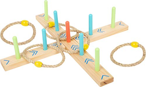 small foot Ringwurfspiel Active, aus Holz, Garten-Spiel für Kinder ab 3 Jahren, 12035
