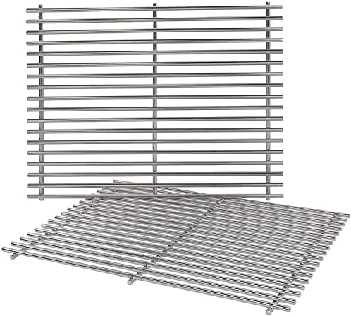LOKHING 7528/7524 rostfritt stål grillgaller 49,5CM för Weber Genesis 300, E310, E320, E330, S310/320/330, EP310/320, , rostfritt stål gasgrill reservdelar