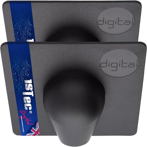 2 x Black Drill Hole Damage Cable Tidy Cover Shield for Pipe Hose Buster Plates fits Coaxial TV Alarm/Telephone Wire RG59 Coax CCTV Low Voltage Garden Lights Power electrical Leads Weather External