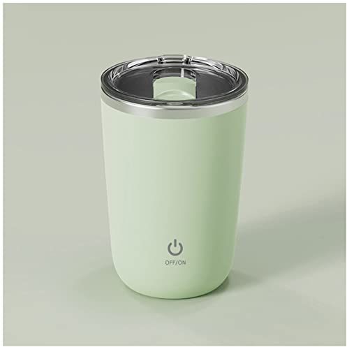 Taza Auto Agitable, Eléctrico Mezclando Taza Taza Automezcladora Recargable Taza Autoagitadora Auto Magnetic Mug Giratorio Hogar Oficina Viaje Automagnetic Mug Apropiado por Café/Leche/Cacao (B-Verde)