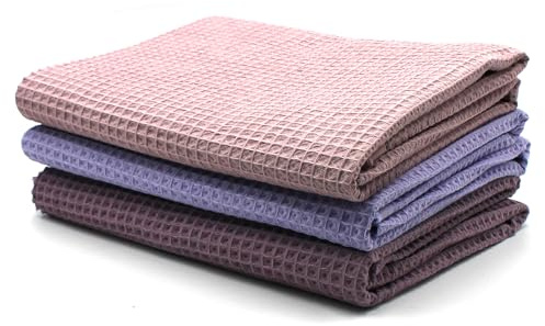 VmG-Store 3 x våffelpikéset vardera 0,5 m x 1,5 m, våffeltyg, 100 % bomullstyg, Tex Standard 100 (Set23, set om 3)