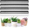 MOYA STD T5 Grow Lights for Indoor Plants, Full Spectrum Grow Lamp, 1ft LED Plant Light, Black Housing LED Grow Light Strips with Magnetic Installation, Plug and Play, 5000K, 4 Packs