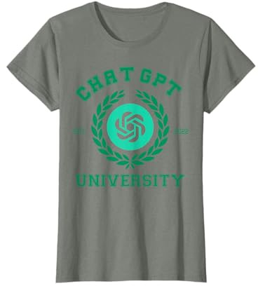 chatgot university T-Shirt Noir Animal, Technologie, Homme, Femme, Unisexes-Adultes, Coton 100%, Classique, Imprimé animal, Manche courte, S, Petit, EU