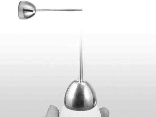 HJIAMA Casse Oeuf, 245 mm Coupe Oeuf Acier Inoxydable, Coupe Oeuf à La Coque Argent, Forme Complète, Casse Oeuf à la Coque, Séparateur D'oeufs pour Ouvrir Œufs Dans Cuisine Table Manger