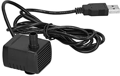 Mini Pompe à Eau Submersible, Pompe à Eau USB DC5 V 170 L/H 100 Cm, Pompe à Eau de Levage, Prise USB, Micro Pompe Submersible sans Balais, Dispositif de Circulation