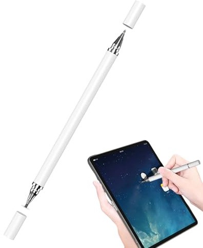 Penne a per touch screen, penna capacitiva 2 in 1 ad alta sensibilità, penna per tablet per touch screen, penna a con punta touchscreen, controllo preciso